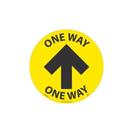 Nmc WALK ON, ONE WAY ARROW, 8 DIA, WFS87YE10 WFS87YE10